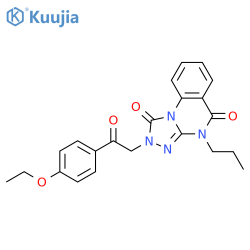 2-[2-(4-ethoxyphenyl)-2-oxoethyl]-4-propyl-1H,2H,4H,5H-[1,2,4]triazolo[4,3-a]quinazoline-1,5-dione structure