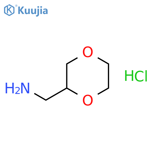 1,4-dioxan-2-ylmethanamine hydrochloride structure