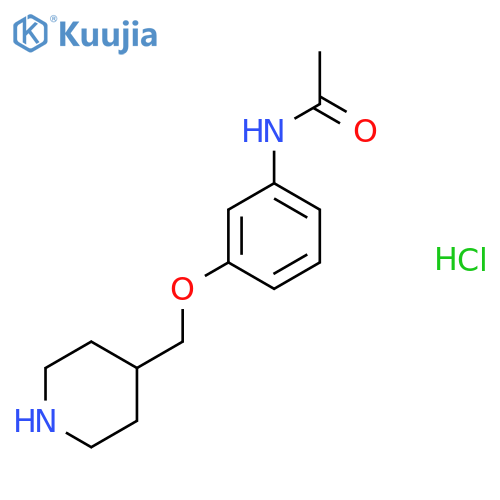 N-3-(4-Piperidinylmethoxy)phenylacetamide Hydrochloride structure