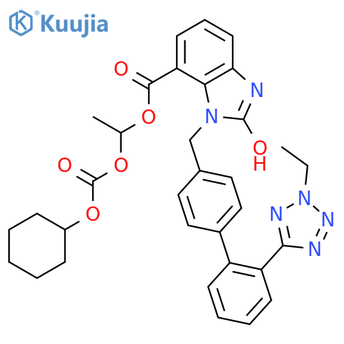 2-Desethoxy-2-hydroxy-2H-2-ethyl Candesartan Cilexetil structure