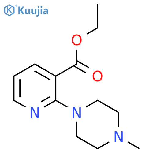 Ethyl 2-(4-methylpiperazin-1-yl)nicotinate structure