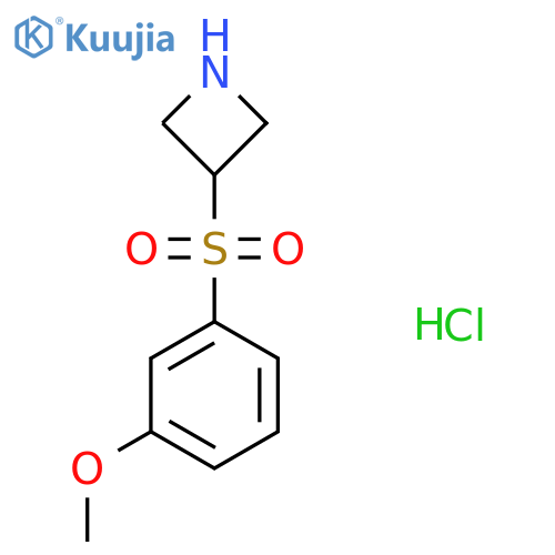 3-[(3-Methoxyphenyl)sulfonyl]azetidine hydrochloride structure