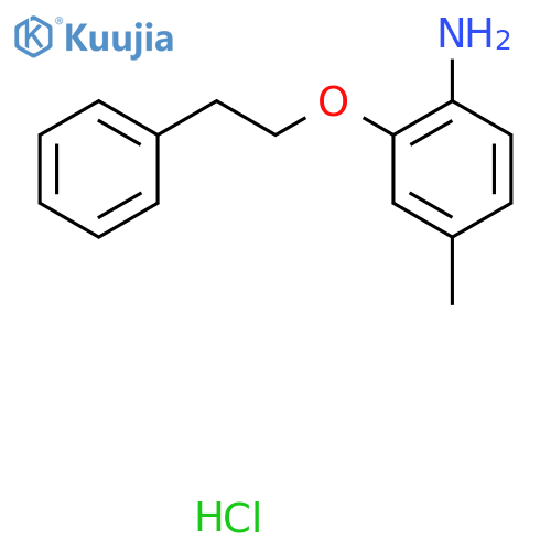 4-Methyl-2-(phenethyloxy)aniline hydrochloride structure