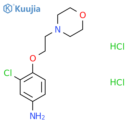 3-Chloro-4-2-(4-morpholinyl)ethoxyphenylamine Dihydrochloride structure