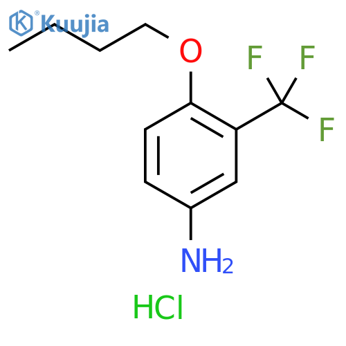 4-Butoxy-3-(trifluoromethyl)aniline hydrochloride structure