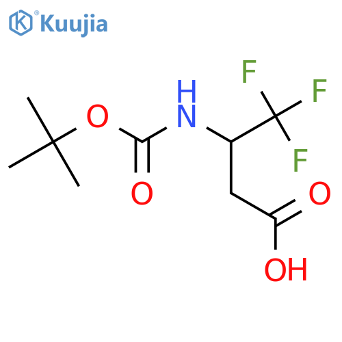 Boc-3-amino-4,4,4-trifluoro-butyric Acid structure