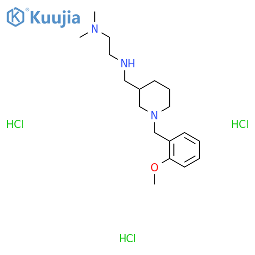 N'-{1-(2-Methoxybenzyl)piperidin-3-ylmethyl}-n,n-dimethylethane-1,2-diamine Trihydrochloride structure