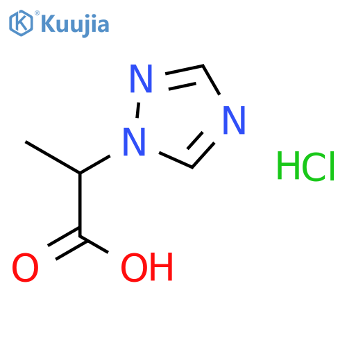2-(1H-1,2,4-triazol-1-yl)propanoic acid hydrochloride structure