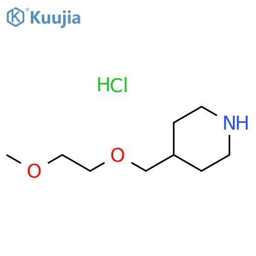 4-(2-Methoxyethoxy)methylpiperidine Hydrochloride structure