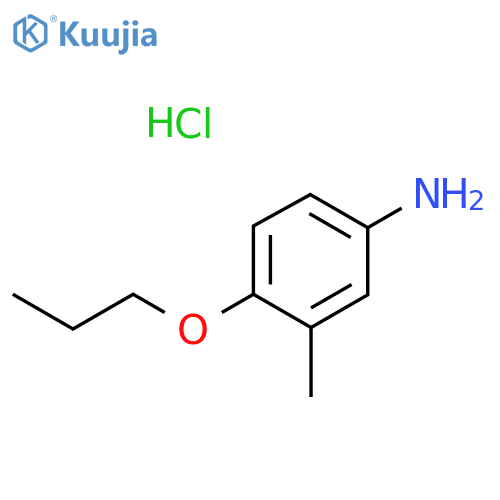 3-methyl-4-propoxyaniline hydrochloride structure