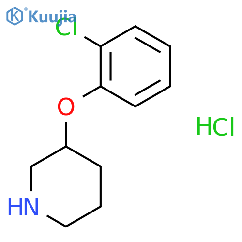 3-(2-Chlorophenoxy)piperidine hydrochloride structure