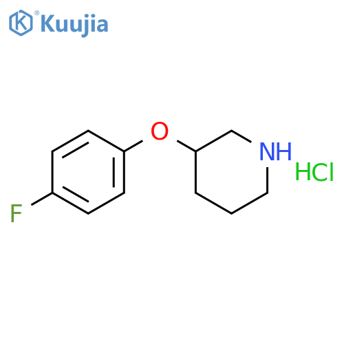 3-(4-fluorophenoxy)piperidine hydrochloride structure