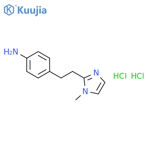 {4-2-(1-Methyl-1H-imidazol-2-yl)ethylphenyl}-amine Dihydrochloride structure