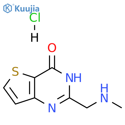 2-(methylamino)methyl-3H,4H-thieno3,2-dpyrimidin-4-one hydrochloride structure