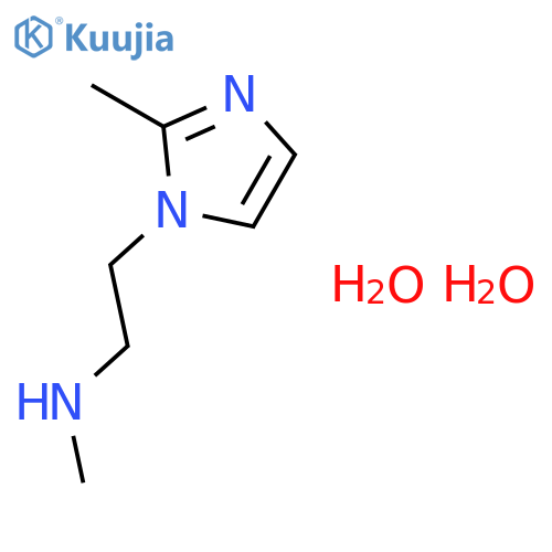 Methyl-[2-(2-methyl-imidazol-1-yl)-ethyl]-amine dihydrate structure