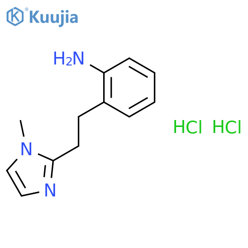 {2-2-(1-Methyl-1H-imidazol-2-yl)ethylphenyl}-amine Dihydrochloride structure