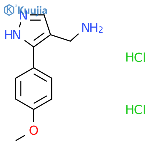 {3-(4-Methoxyphenyl)-1H-pyrazol-4-yl-methyl}amine Dihydrochloride structure