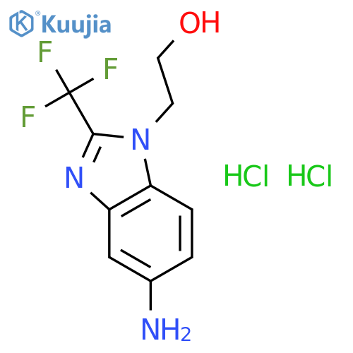 2-(5-Amino-2-trifluoromethyl-benzoimidazol-1-yl)-ethanol dihydrochloride structure