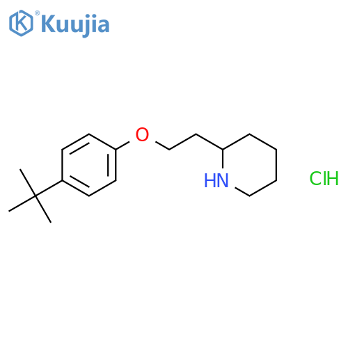 2-{2-4-(tert-Butyl)phenoxyethyl}piperidine Hydrochloride structure