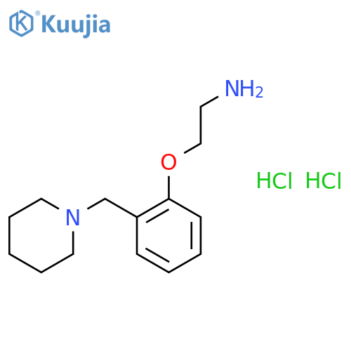 {2-[2-(Piperidin-1-ylmethyl)phenoxy]ethyl}amine dihydrochloride structure