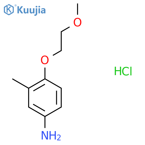4-(2-Methoxyethoxy)-3-methylaniline hydrochloride structure