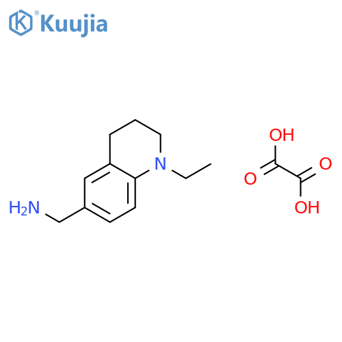 C-(1-Ethyl-1,2,3,4-tetrahydro-quinolin-6-yl)-methylamine oxalate structure