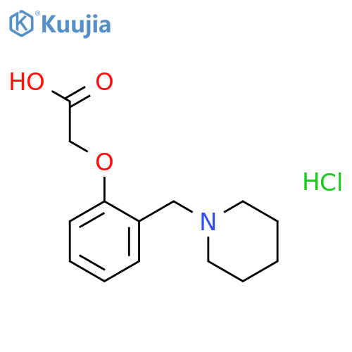 2-(Piperidin-1-ylmethyl)phenoxyacetic Acid Hydrochloride structure