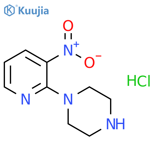 1-(3-nitro-2-pyridinyl)piperazine Hydrochloride (1:1) structure