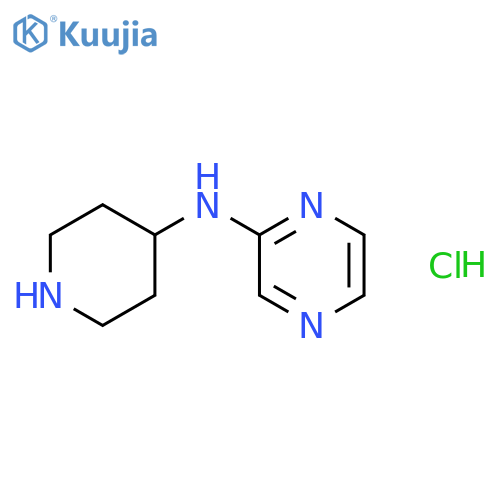 N-(Piperidin-4-yl)pyrazin-2-amine hydrochloride structure