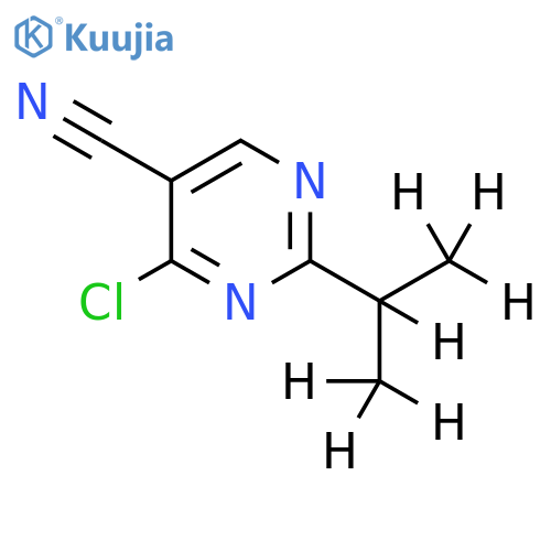 4-Chloro-5-cyano-2-(iso-propyl-d7)-pyrimidine structure