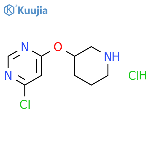 6-Chloro-4-pyrimidinyl 3-piperidinyl etherhydrochloride structure