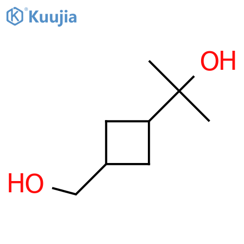 2-[3-(hydroxymethyl)cyclobutyl]propan-2-ol structure