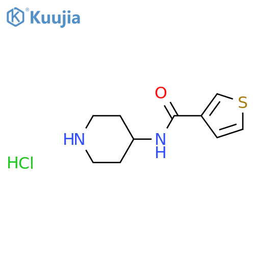 N-(Piperidin-4-yl)thiophene-3-carboxamide hydrochloride structure