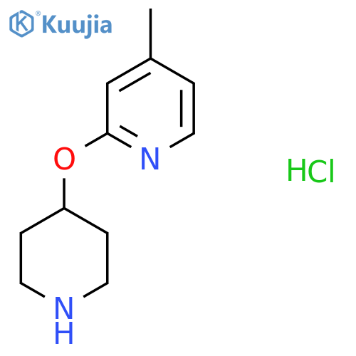 4-Methyl-2-(piperidin-4-yloxy)-pyridine hydrochloride structure