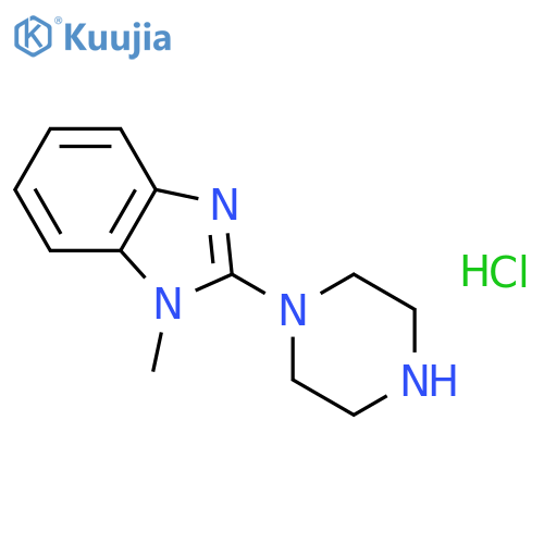 1-Methyl-2-(1-piperazinyl)-1H-benzimidazole hydrochloride structure