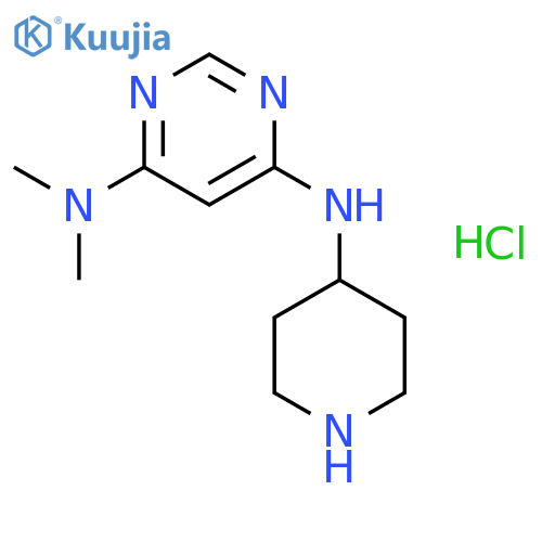 N4,N4-Dimethyl-N6-(piperidin-4-yl)pyrimidine-4,6-diamine hydrochloride structure