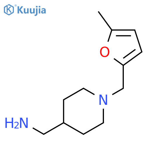 ({1-(5-Methyl-2-furyl)methyl-4-piperidinyl}methyl)amine structure