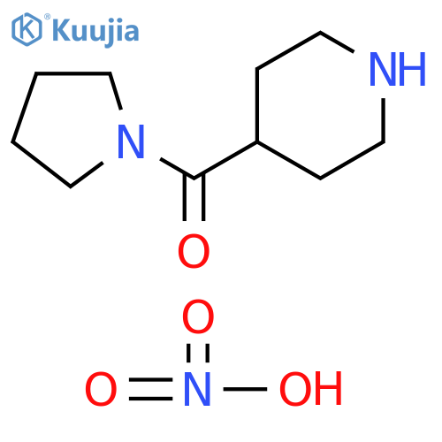 4-(1-pyrrolidinylcarbonyl)piperidine nitrate structure