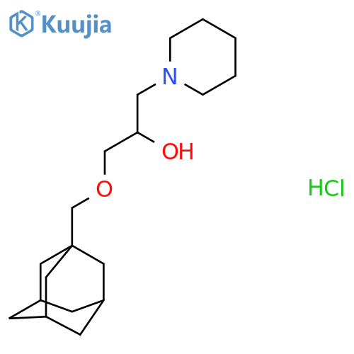 1-(adamantan-1-yl)methoxy-3-(piperidin-1-yl)propan-2-ol hydrochloride structure
