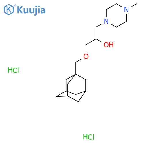 1-(adamantan-1-yl)methoxy-3-(4-methylpiperazin-1-yl)propan-2-ol dihydrochloride structure