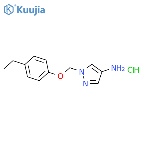 1-(4-Ethyl-phenoxymethyl)-1 H -pyrazol-4-ylamine;hydrochloride structure
