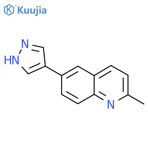 2-methyl-6-(1H-pyrazol-4-yl)quinoline structure