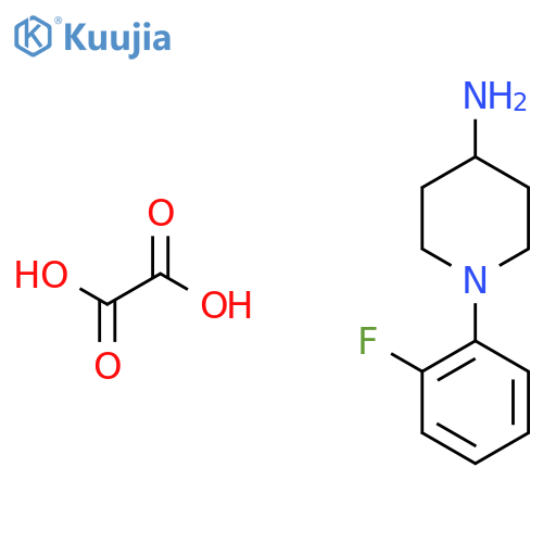 1-(2-Fluorophenyl)-4-piperidinamine oxalate structure