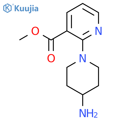 Methyl 2-(4-aminopiperidin-1-yl)nicotinate structure