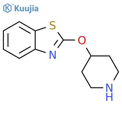 2-(Piperidin-4-yloxy)-1,3-benzothiazole structure