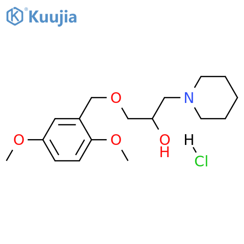 1-[(2,5-dimethoxyphenyl)methoxy]-3-(piperidin-1-yl)propan-2-ol hydrochloride structure