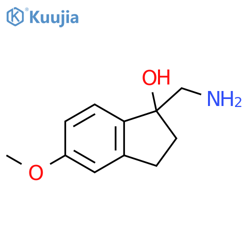 1-(aminomethyl)-5-methoxy-2,3-dihydro-1H-inden-1-ol structure