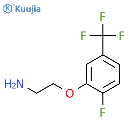 2-2-fluoro-5-(trifluoromethyl)phenoxyethan-1-amine structure