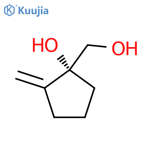 (1R)-1-(Hydroxymethyl)-2-methylidenecyclopentan-1-OL structure