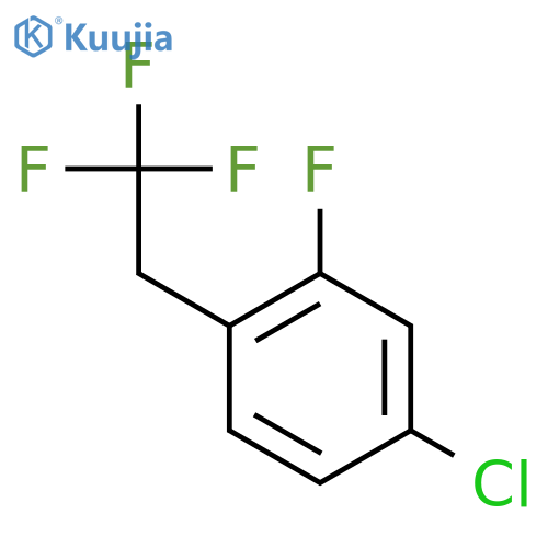 4-Chloro-2-fluoro-1-(2,2,2-trifluoroethyl)benzene structure